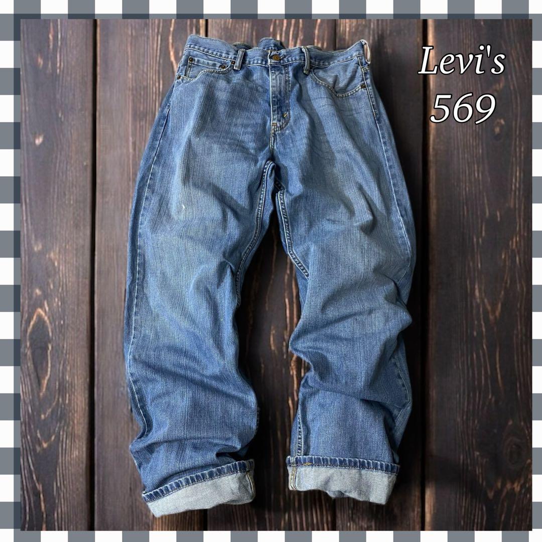 LEVI'S 569 ストレートデニム W34 Levi's - 90年代 Levi's リーバイス 569 ワイドデニムパンツ