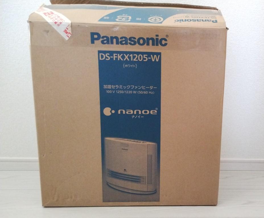 Panasonic　加湿セラミックファンヒータ　nanoe　DS-FKX1205