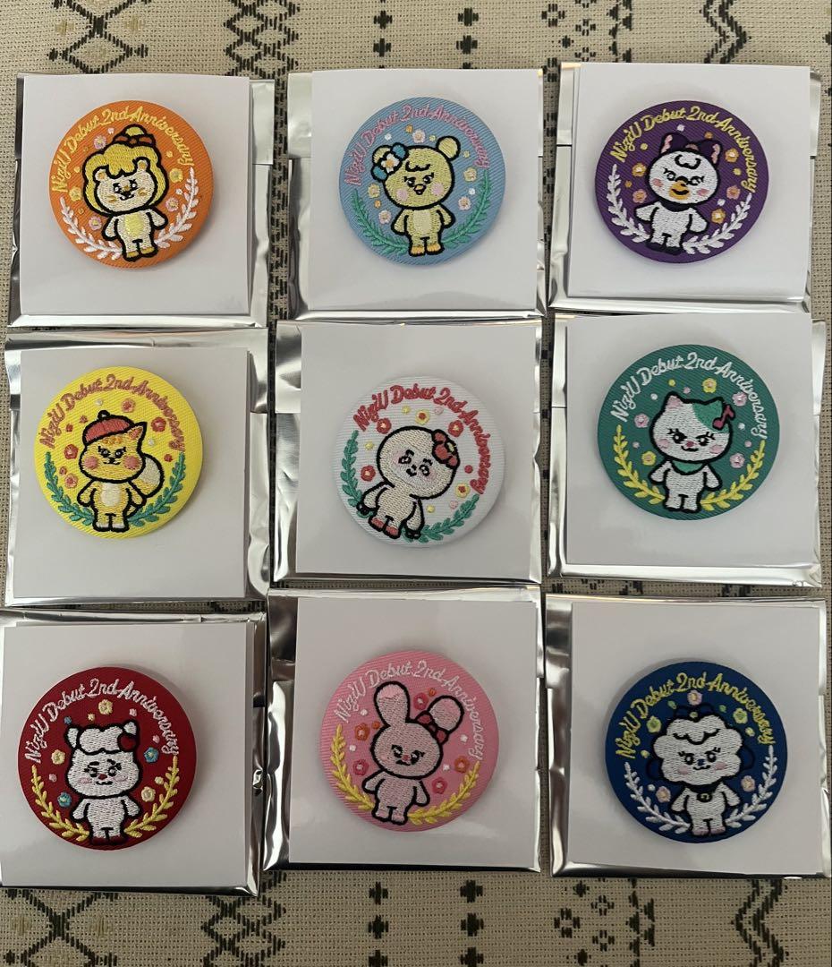 NiziU NIZOO 刺繍缶バッチ 9個セット - メルカリ