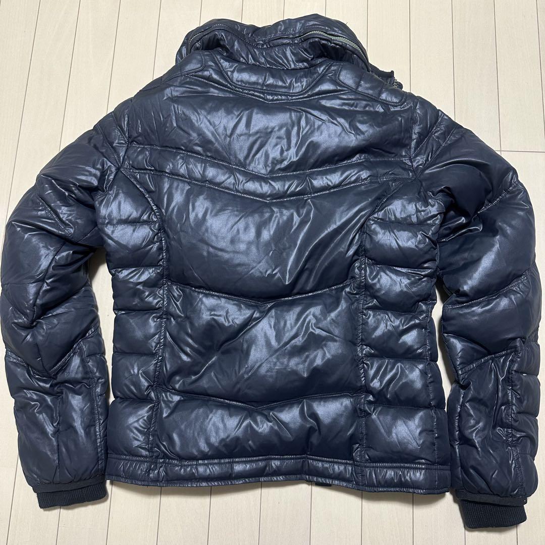 【定価:66,000円】DIESEL ネイビー ダウンジャケット フード付き DIESEL ダウンジャケット ネイビー メンズ XL