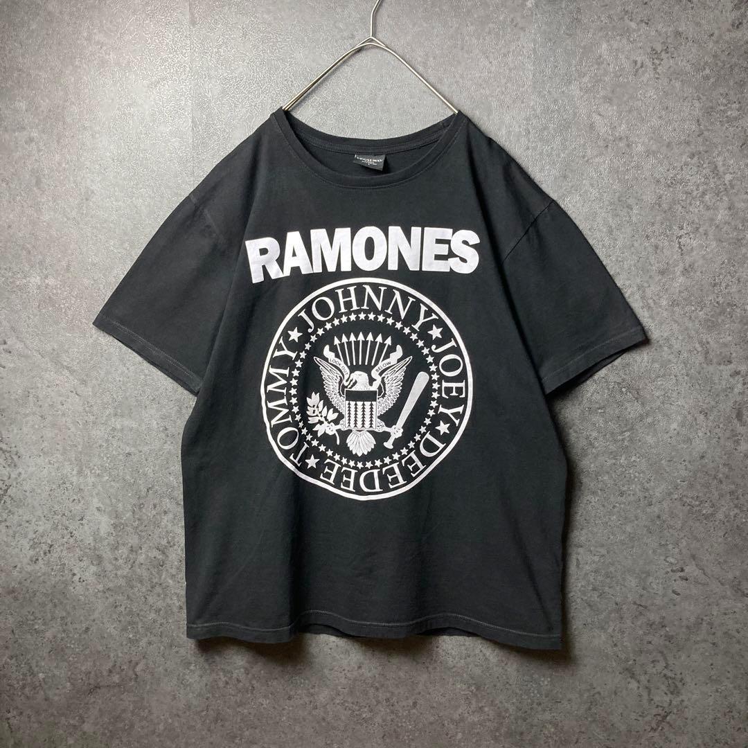 n57 tシャツ　バンドt 黒　プリント　ラモーンズ　パンク　ロック
