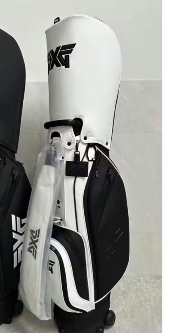 PXG 新作ゴルフバッグ キャスター付き キャディバッグ ホワイト