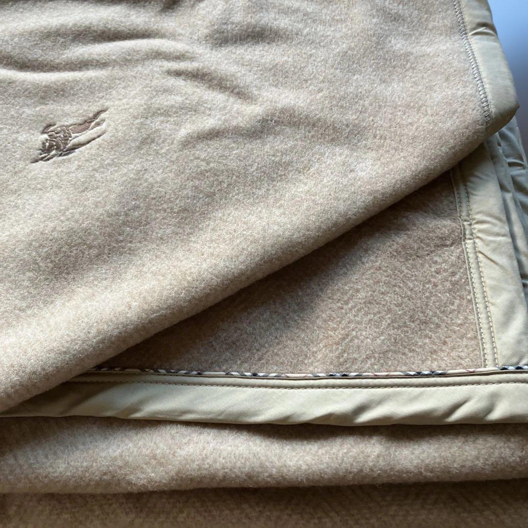 Burberry バーバリー・ウール毛布・西川産業・140×200cm 日本製