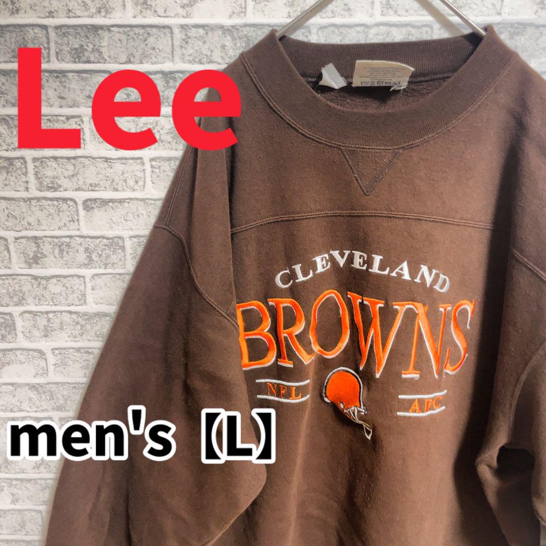 F961【Lee×BROWNS】NFLスウェット【L】ブラウン