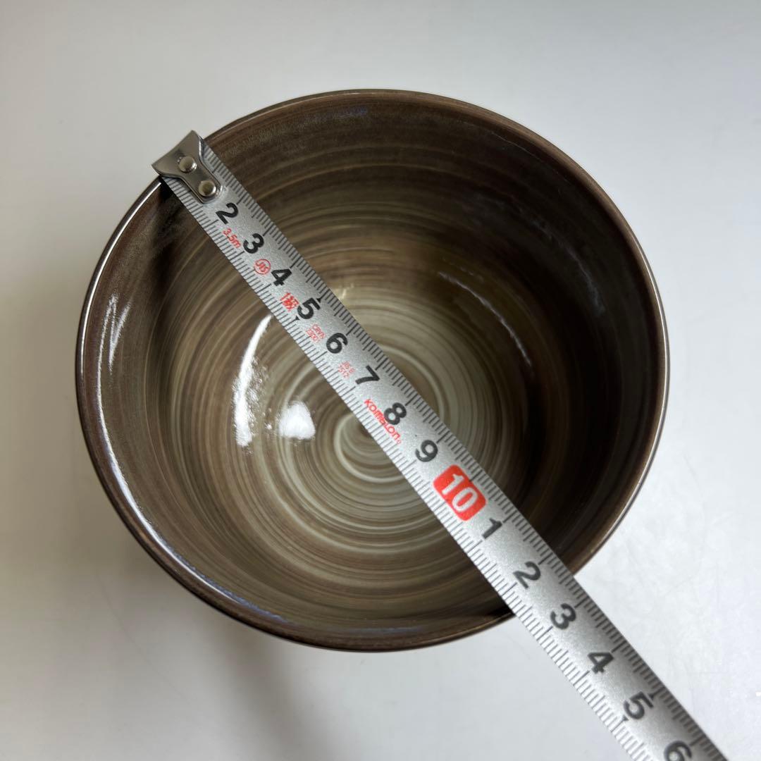 横石臥牛 現川焼 白鷺文茶碗 共箱 口径12.7㎝ 東Y7-1002⭐︎2F