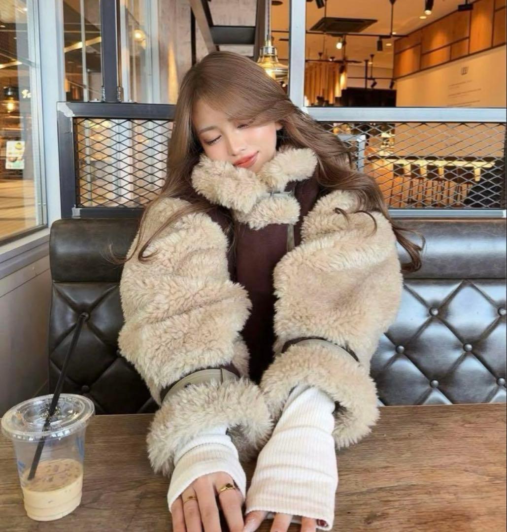 SLY シープスキン ムートンコート ベージュ SIZE SLY