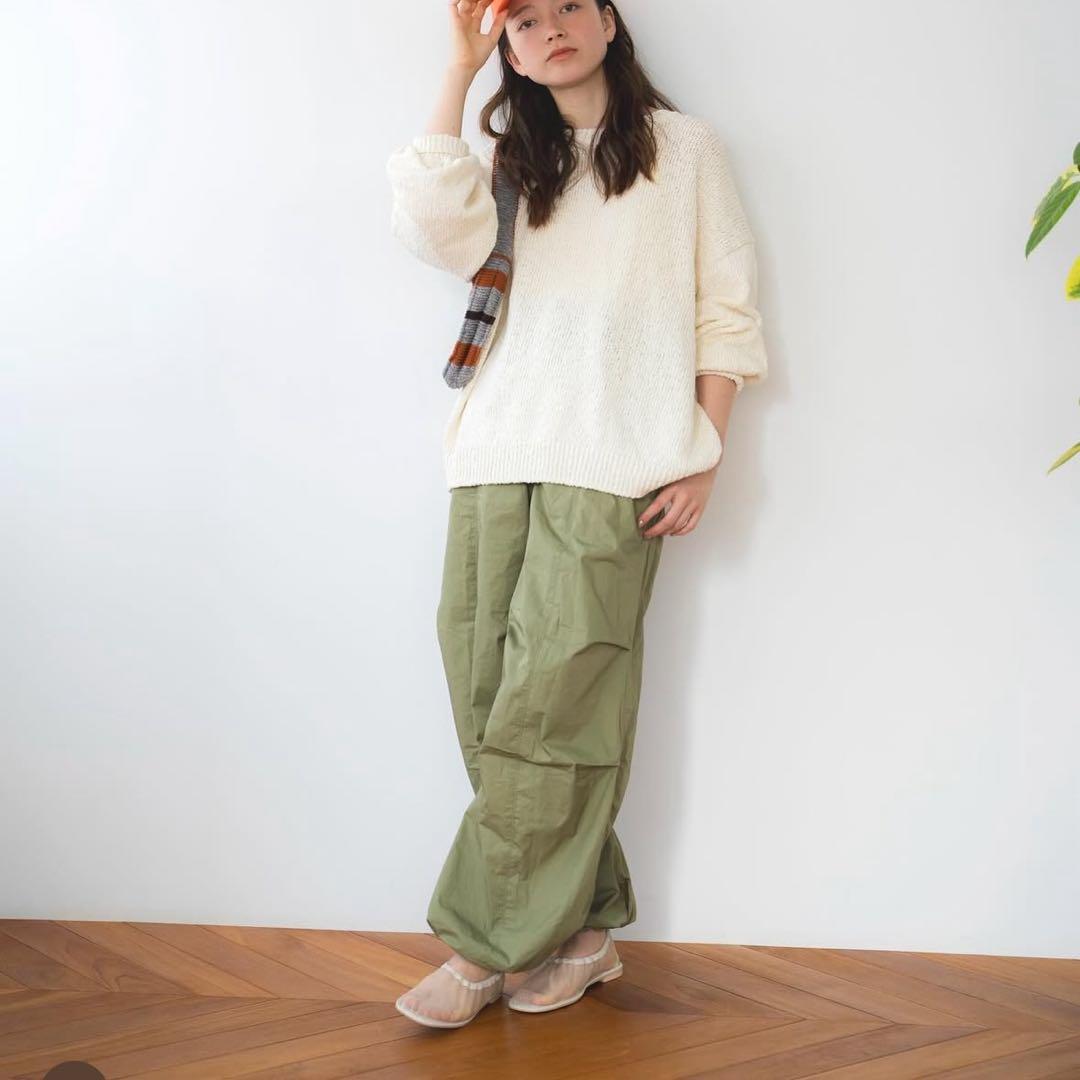Ungrid アングリッド ミリタリールーズパンツ ドロスト