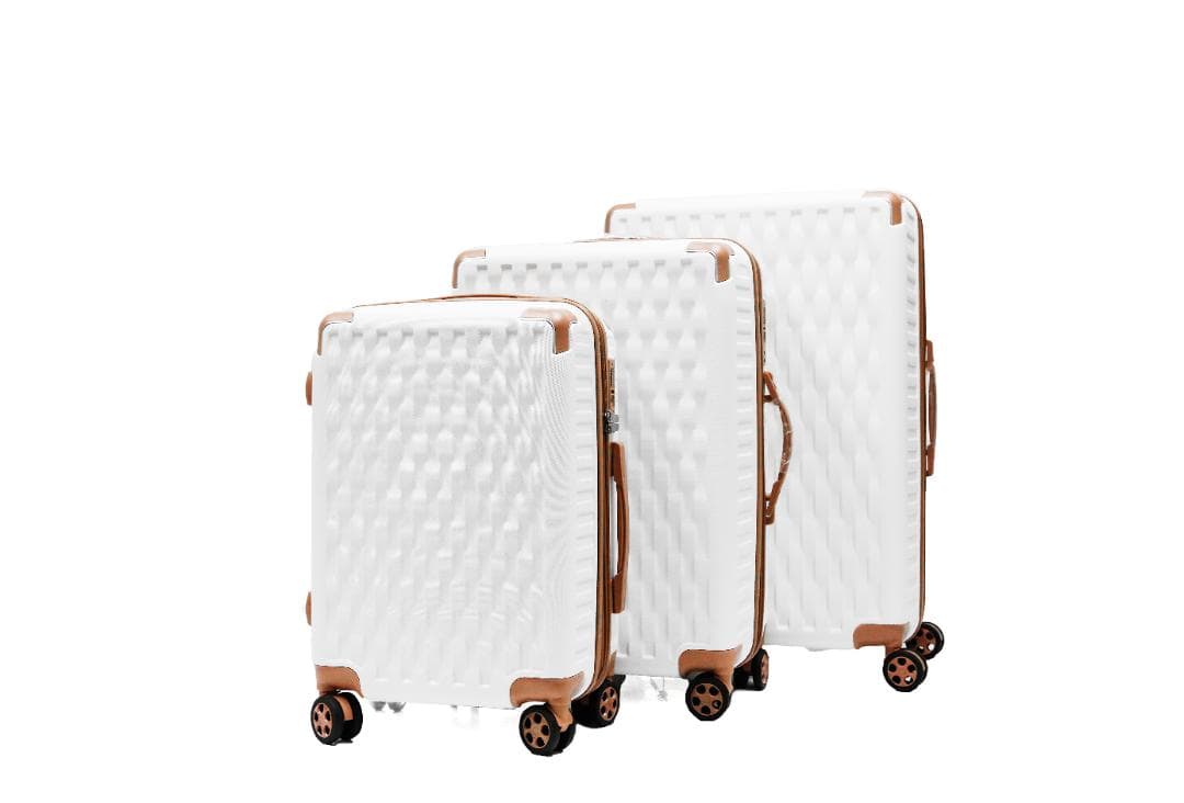 軽量Lサイズ　静音8輪　キャリーバッグ　スーツケース　キャリーケース 白