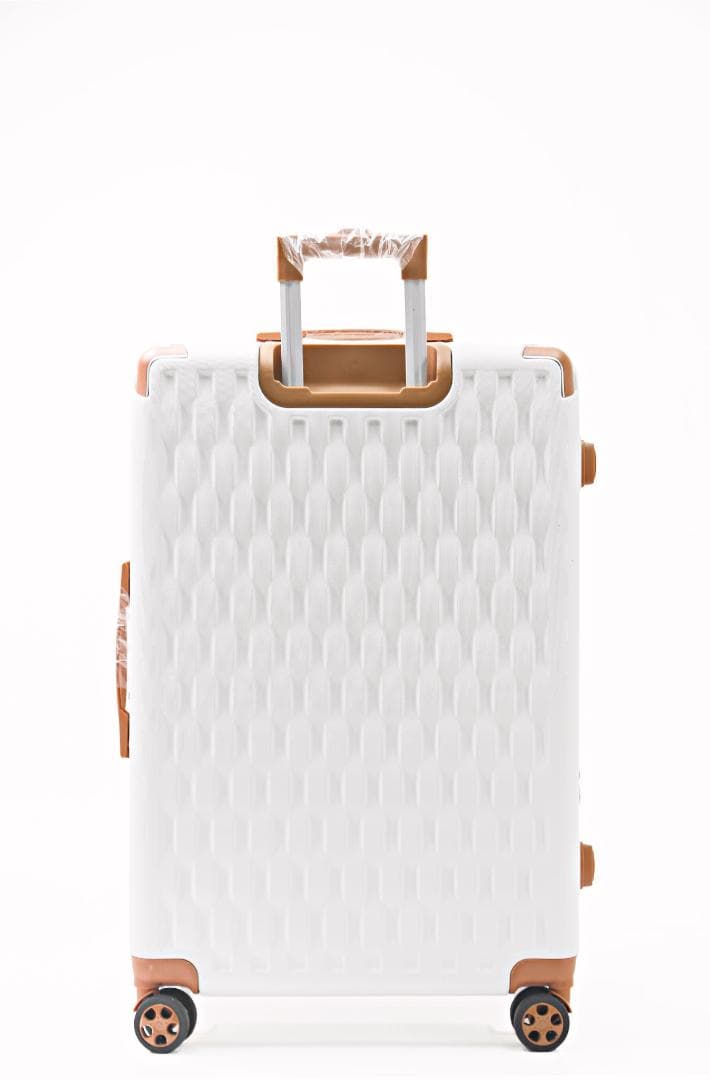 軽量Lサイズ　静音8輪　キャリーバッグ　スーツケース　キャリーケース 白