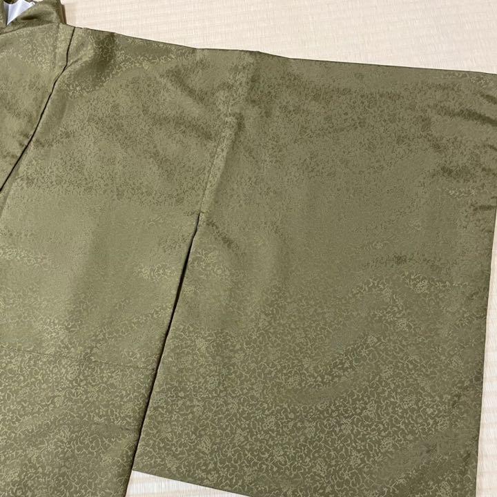 NEW即納 高級お召 花唐草 海松色 紋なし 2xy7h-m14352672656 安い100%新品