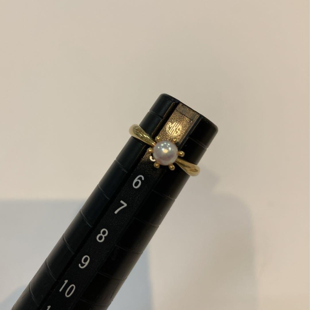 K18アコヤパールリング