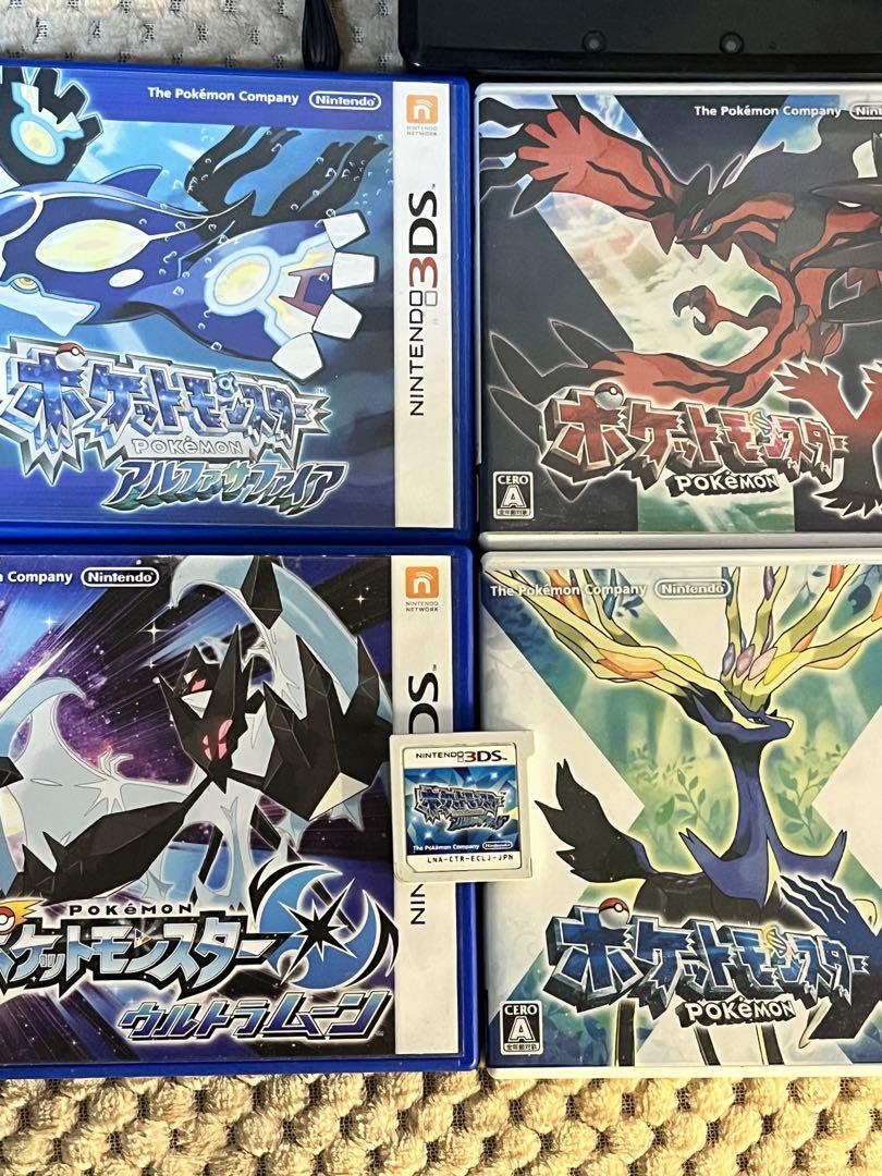 ニンテンドー3ds 中古本体とポケモンソフト五本