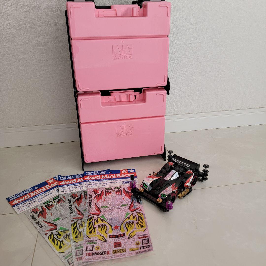ミニ四駆 ポータブルピット 廃盤 ピンク セット マグナム