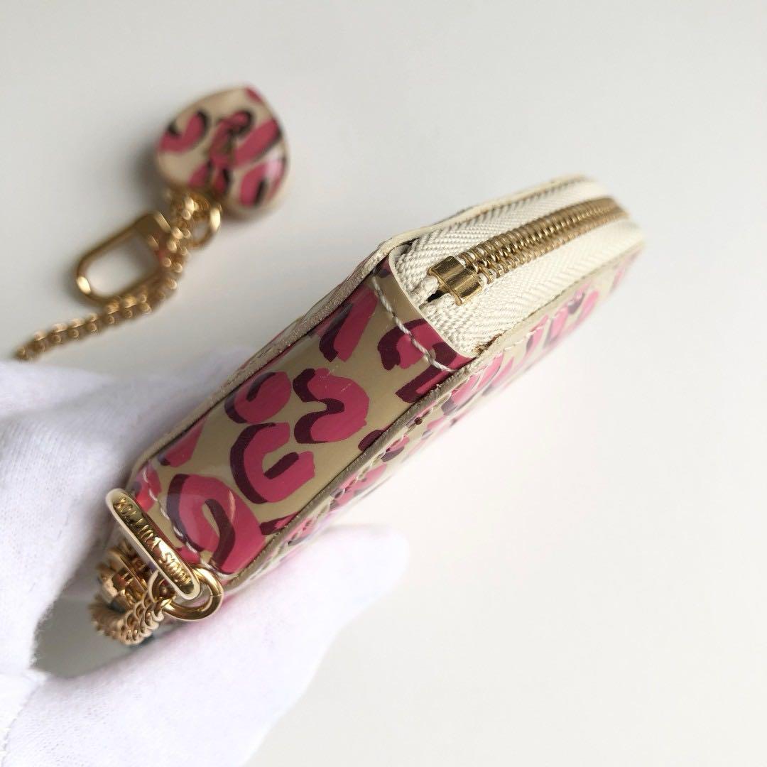 新品✨LOUIS VUITTON ポルト モネ クール ヴェルニ レオパード