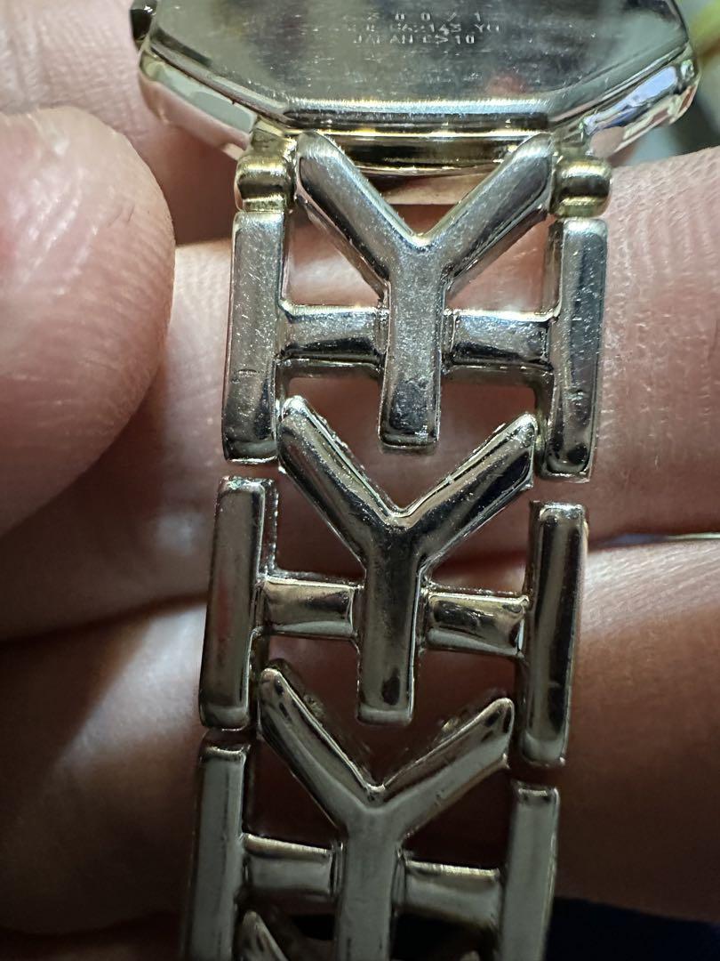 希少 稼働品　YSL イヴサンローラン　Yロゴベルト　腕時計　オクタゴン 箱付き