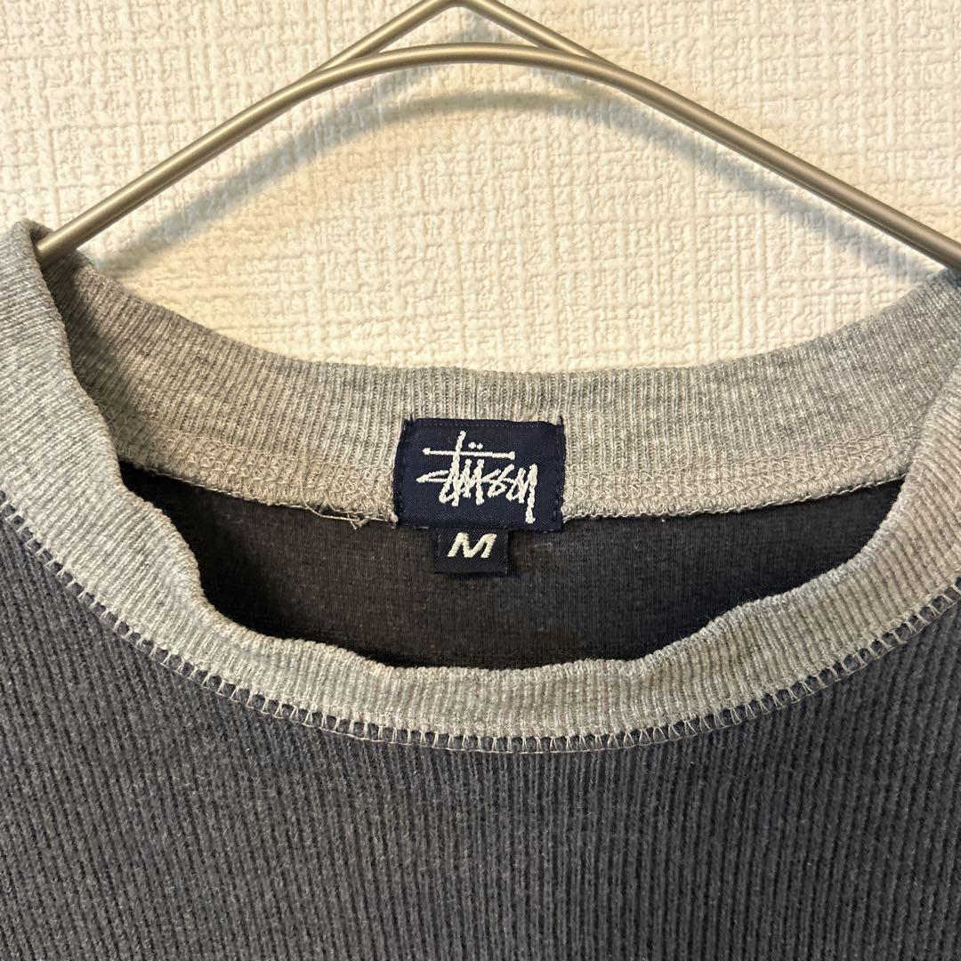 MADE IN USA オールド stussy 刺繍ロゴ カットソー ロンT - メルカリ