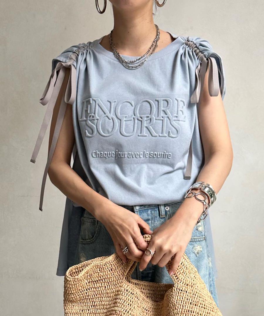 公にゃん様専用⭐︎DOUDOU(ドゥドゥ) エンボスロゴドロストTEE