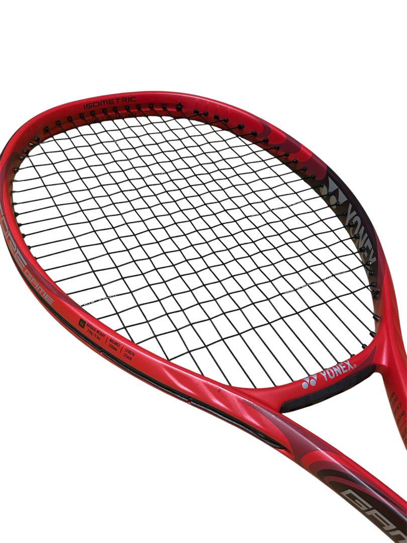 【返品交換不可】 ほぼ未使用】YONEX VCORE GAME G1 硬式テニスラケット 赤 ラケット(硬式用)