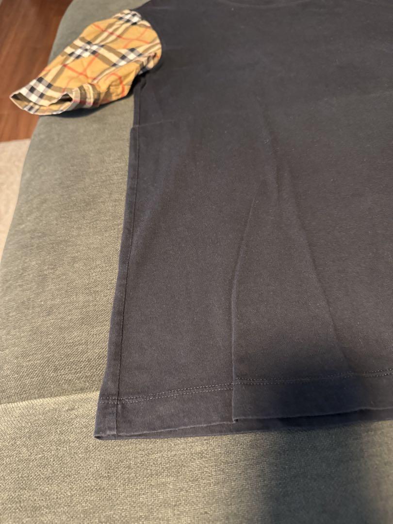 BURBERRY】バーバリー Tシャツ XXS 黒 ノバチェック 半袖 - メルカリ