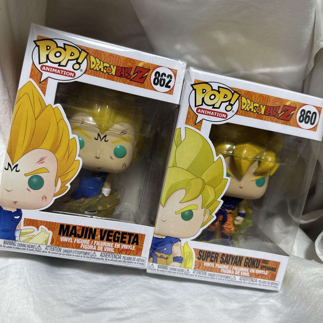 廃盤　Funko POP! ドラゴンボールZ 悟空　ベジータフィギュア