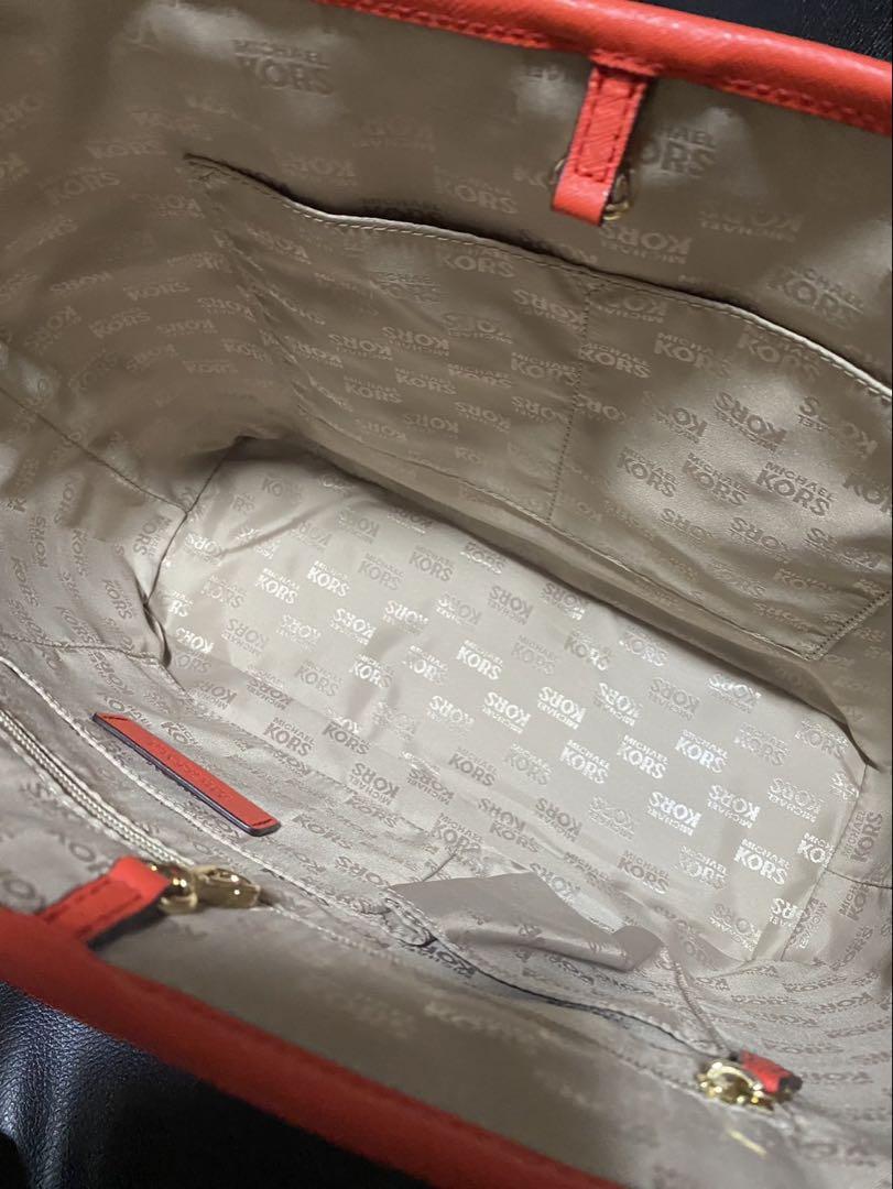 MICHAEL KORS 花柄トートバッグ 赤