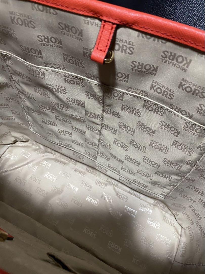 MICHAEL KORS 花柄トートバッグ 赤