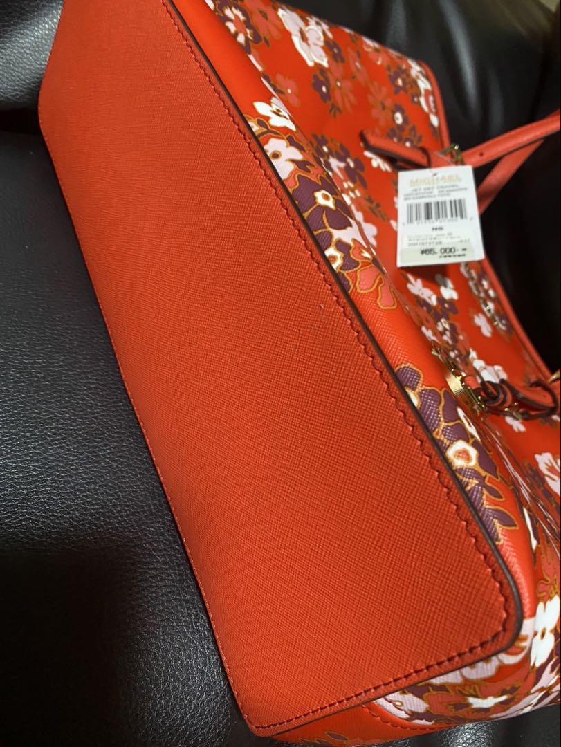MICHAEL KORS 花柄トートバッグ 赤
