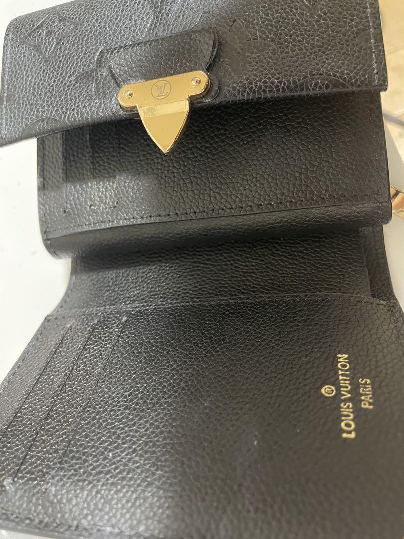 LOUIS VUITTON ブラック レザー コインケース