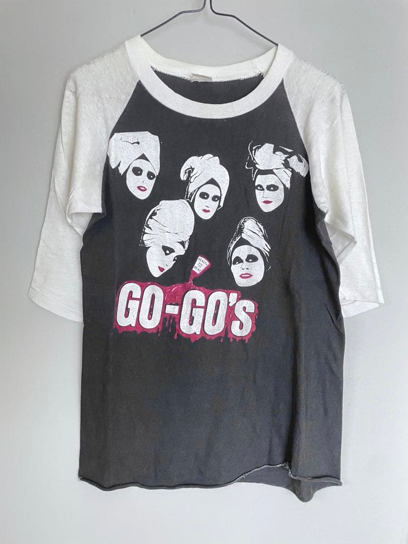 バンドtシャツ GO-GO'S ラグラン パキスタン 七分袖 ヴィンテージ