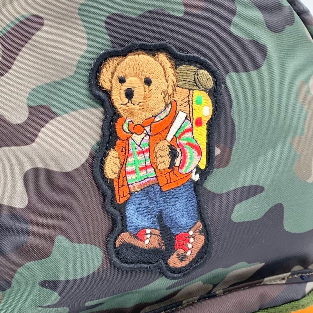 【美品】ポロラルフローレン カモフラ柄 バックパック リュック ポロベア 希少