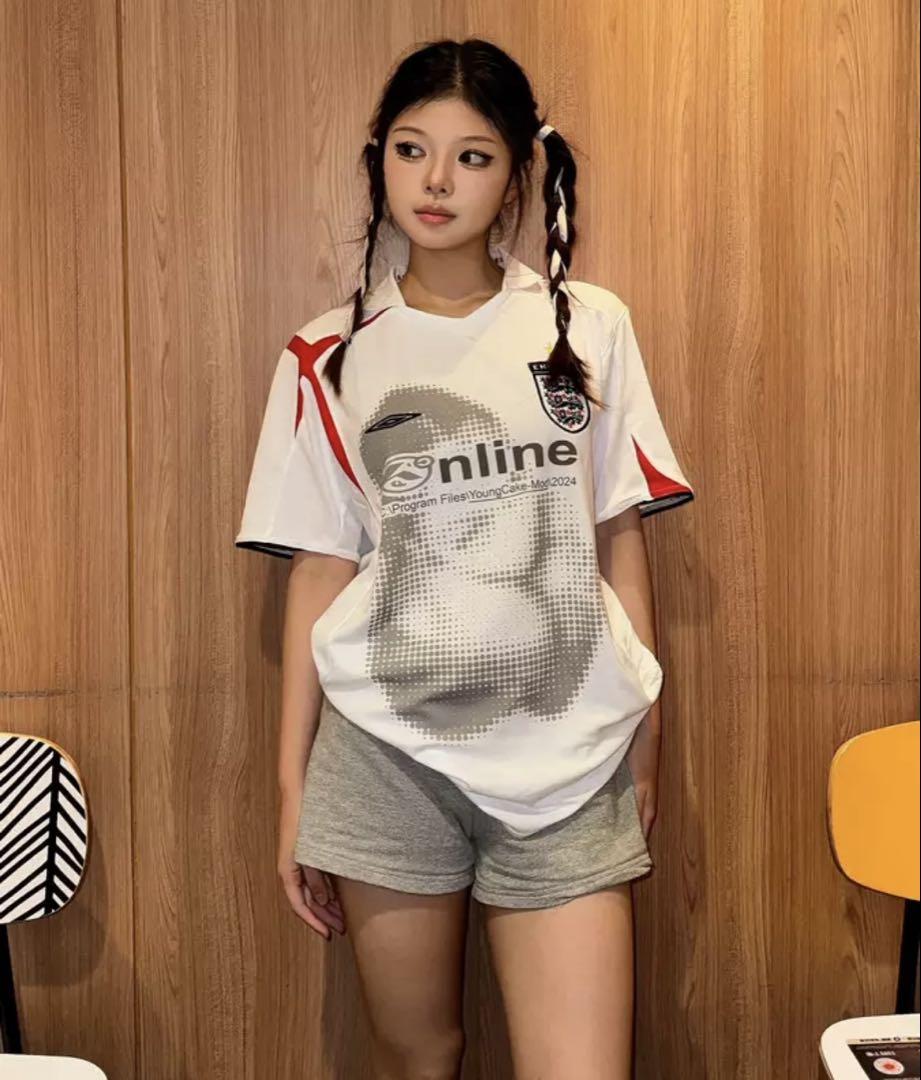 イングランド代表　ユニフォーム　umbro アンブロ　プリントTシャツ　ベッカム
