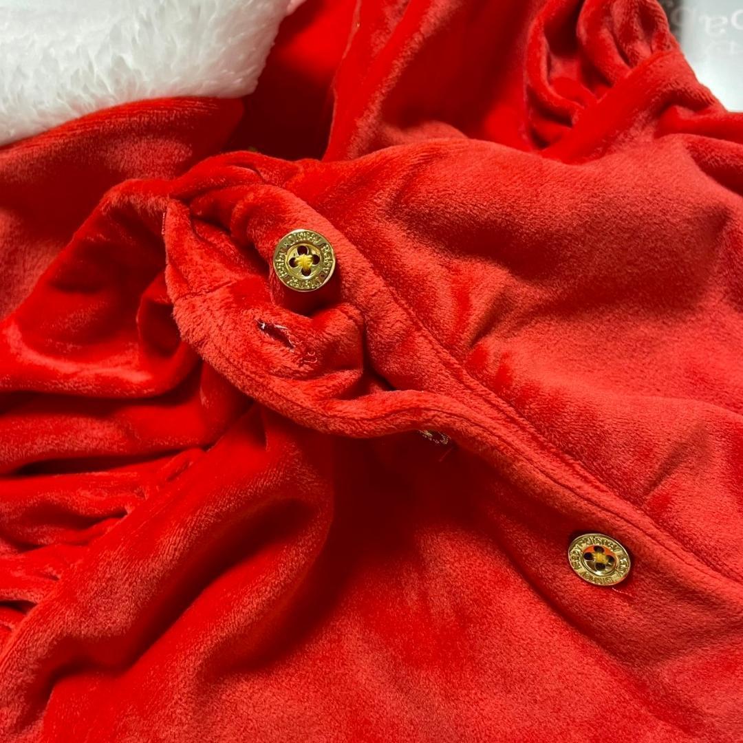 【3点セット】海外ディズニー⭐️クリスマス ベビー服 90 ワンピース サンタ 【3点セット】海外ディズニー⭐️クリスマス ベビー服 90 ワンピース サンタ