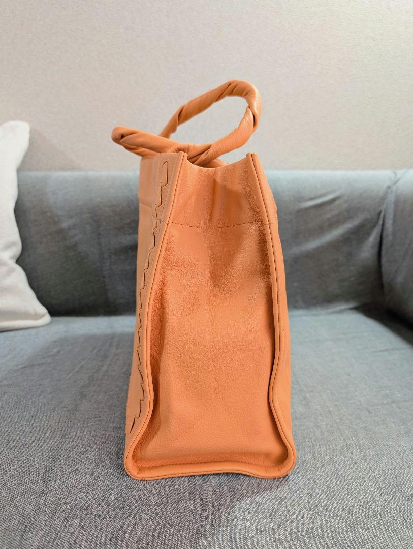 美品【 TOV 】レザー×麻 リネントートバッグ トーヴ TOV トーヴ / 美品 レザートートバッグ ハンドバッグ - メルカリ