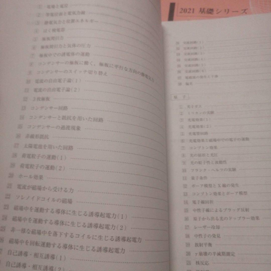 河合塾テキスト　ハイパー物理自習用テキスト　2021年　基礎／完成シリーズ通年