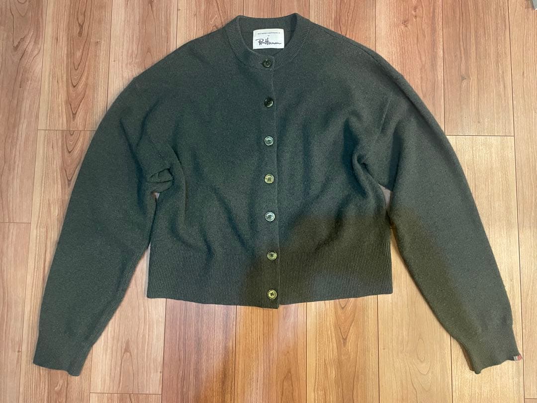 ronherman別注 extreme cashmere カシミヤカーディガンFREE SIZE・extreme cashmere