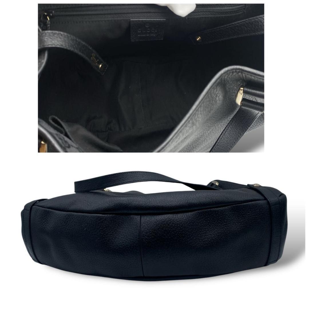 【極美品】GUCCI アビー トートバッグ レザー ブラック