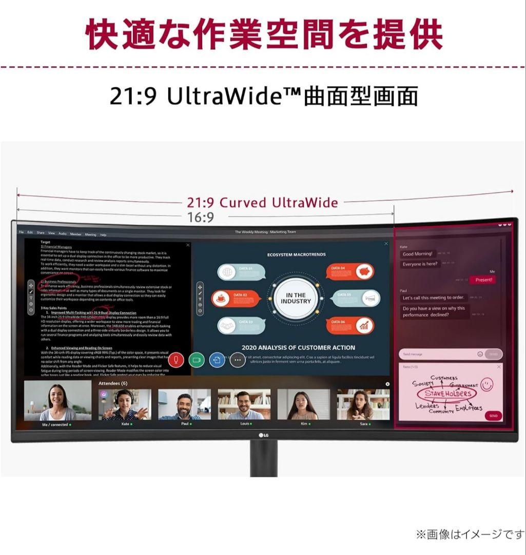 たーぼー　LG ウルトラワイドゲーミングモニター 34WR55QC-B