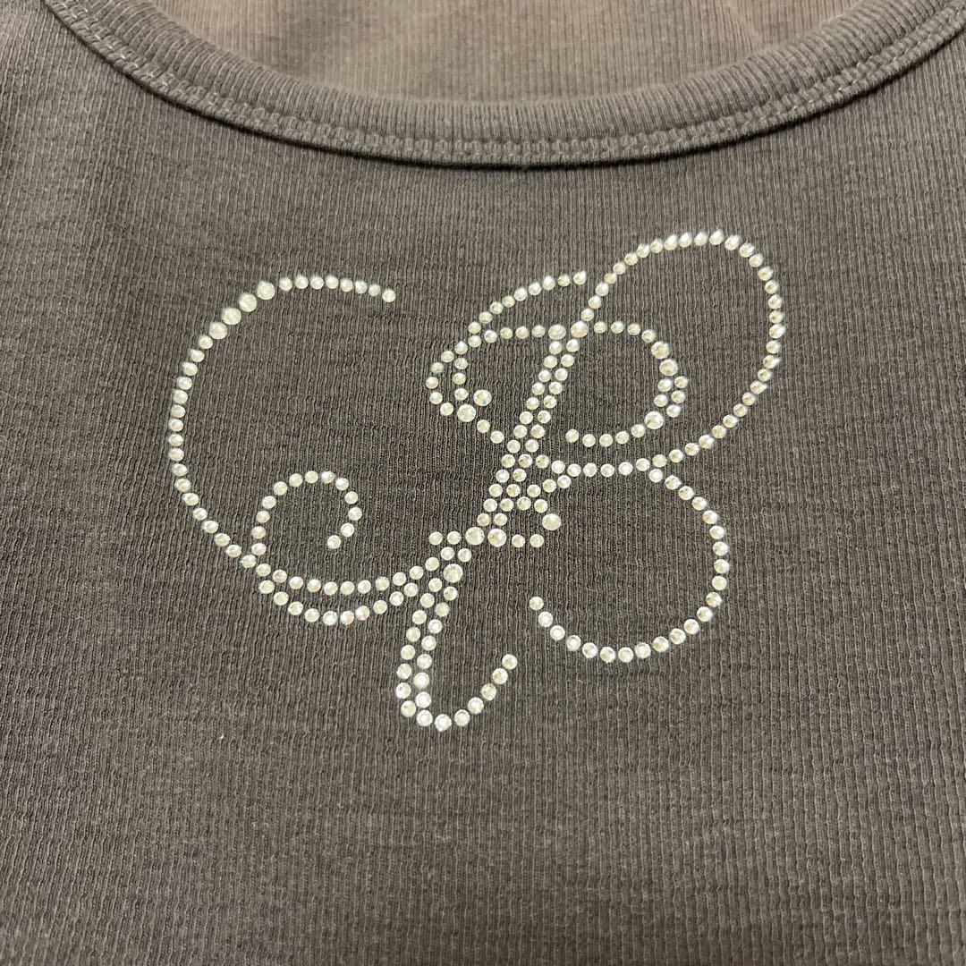 PELLICULE バレエコア フレンチガーリー レース リボン Tシャツ