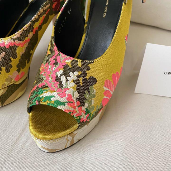 新品】DRIES VAN NOTEN / ジャガード チャンキーヒール 【新作からSALEアイテム等お得な商品満載】 新品】DRIES VAN NOTEN / ジャガード チャンキーヒール 【新作からSALEアイテム等お得な商品満載】