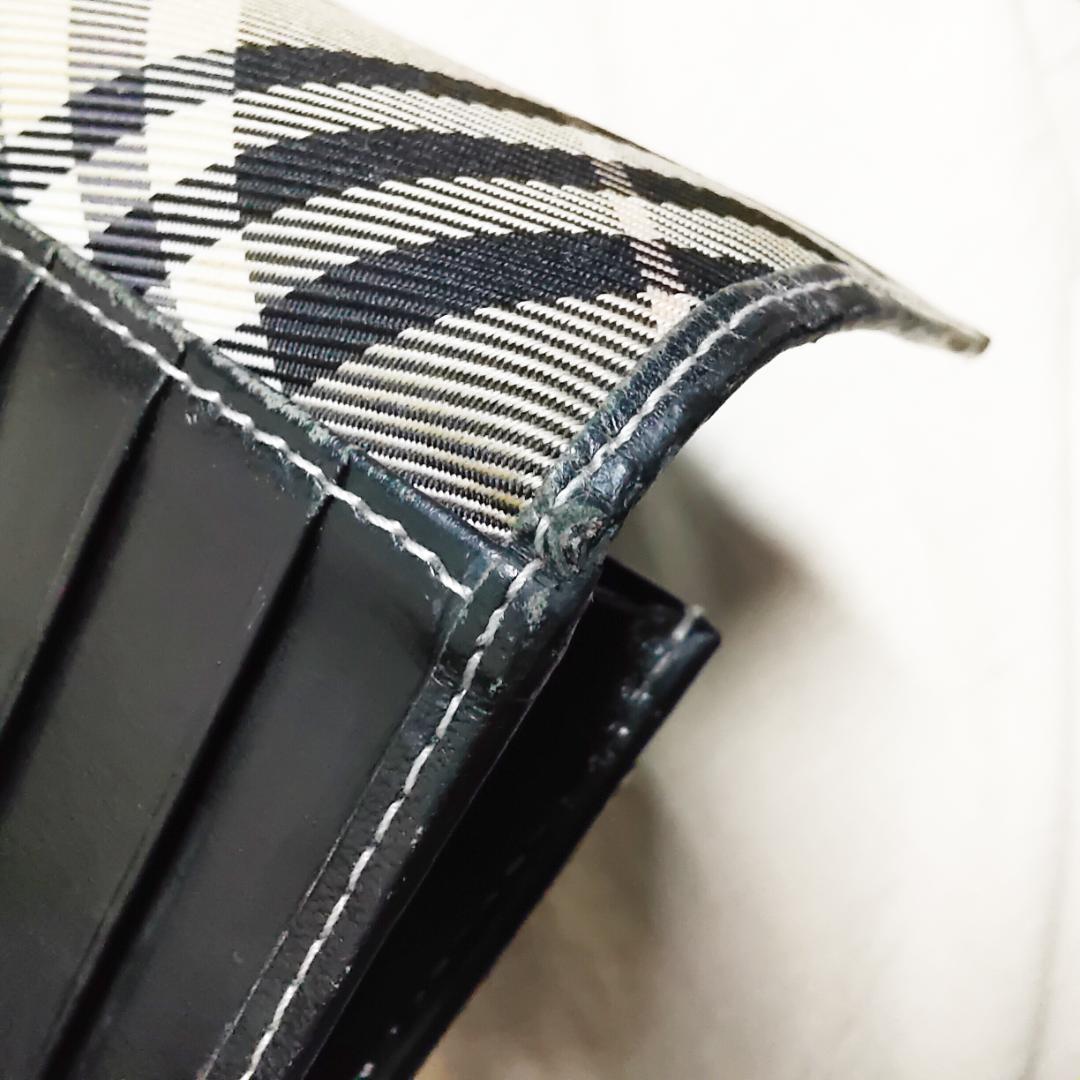 BURBERRY バーバリー Wホック 長財布 ノバチェック ブルーレーベル