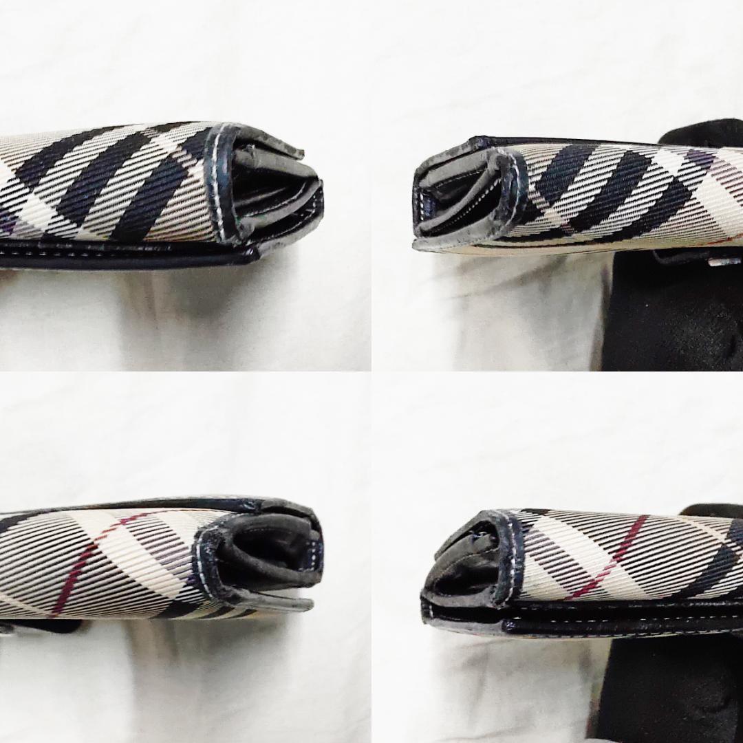 BURBERRY バーバリー Wホック 長財布 ノバチェック ブルーレーベル