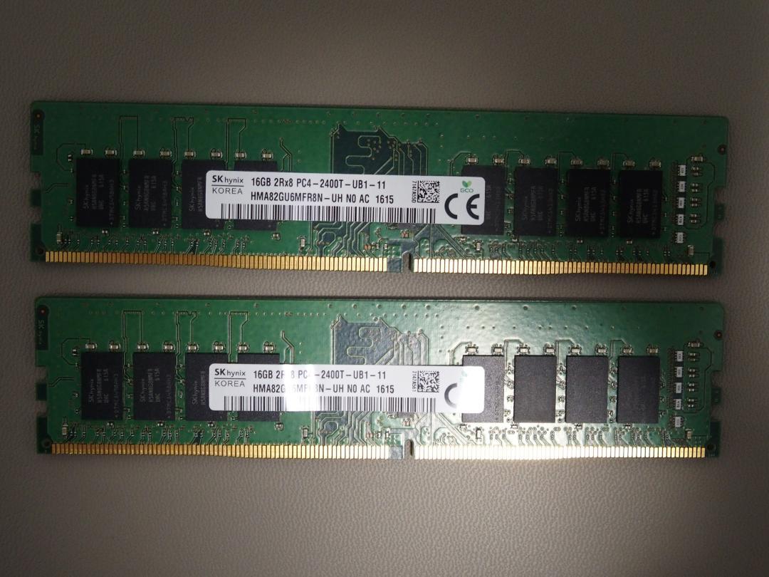 (診断済)DDR4 SK HYNIX 16GB 2枚セット