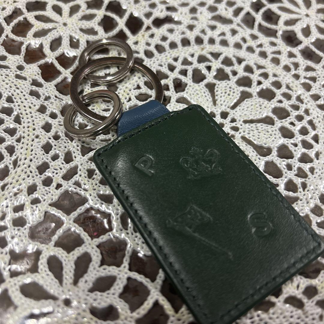 Paul Smith キーホルダー 緑レザー Paul Smith グリーンレザー キーホルダー