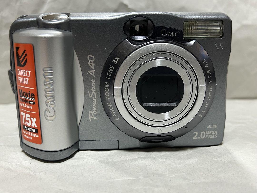 使える!】Canon PowerShot A40 美品！動作確認済み！ブラン