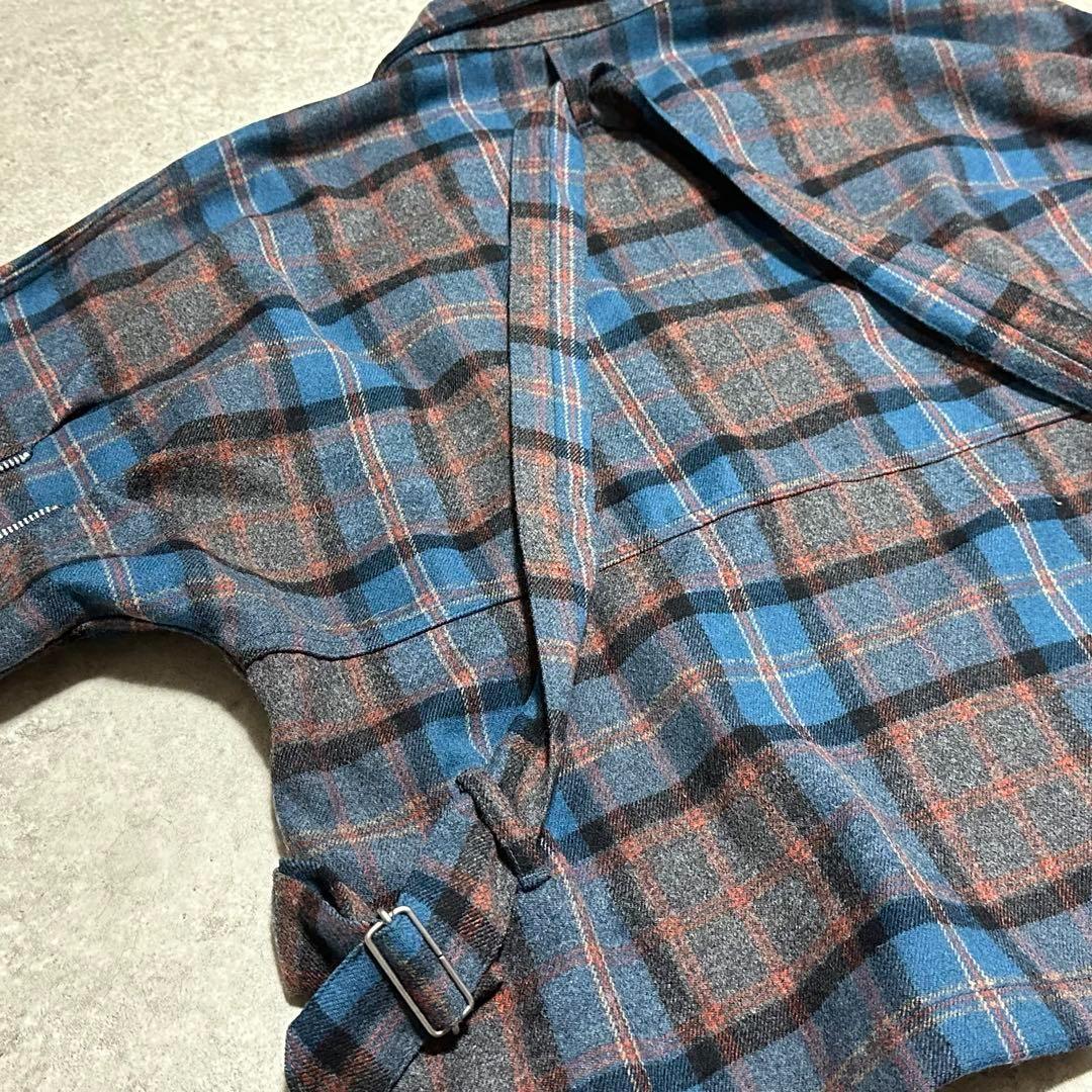 希少 フィンガリン チェック柄 ボンテージジャケット