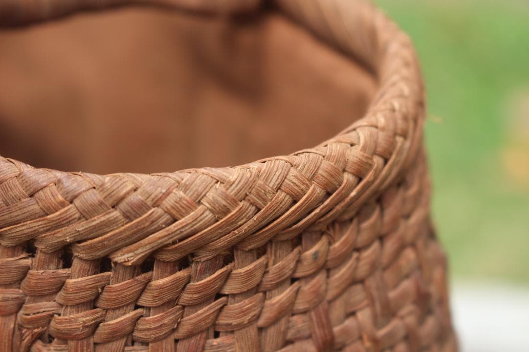 山葡萄 籠 カゴ かごバック やまぶどう 細ひご 中布と内ポケット