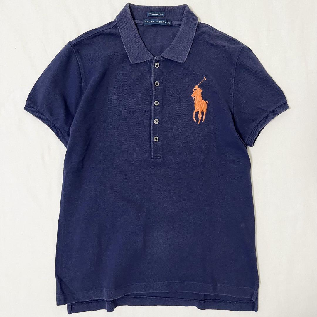 Ralph Lauren ビッグポニー 刺繍 ポロシャツ 半袖 レディースL位