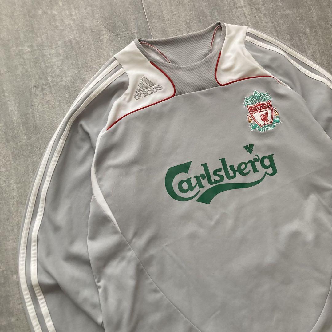 00s   adidas  リバプール　長袖サッカーシャツ　2XL   Y2K