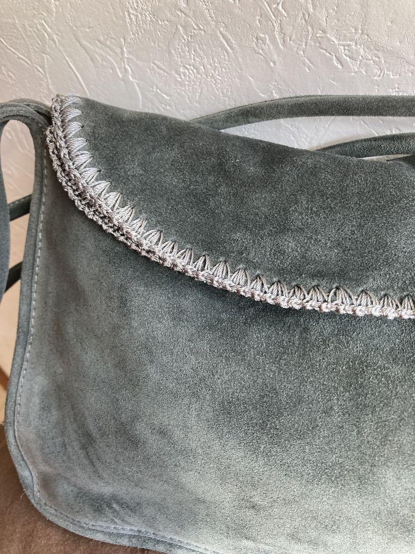 美品】BOTTEGA VENETA レザーバッグ ミラー付き スエード
