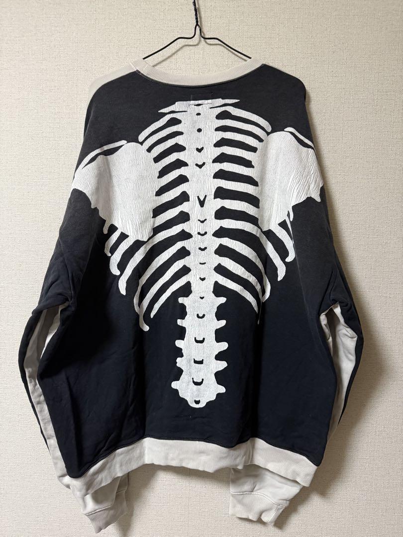 kapital 裏毛 Bone Crew Neck Sweat 2TONE